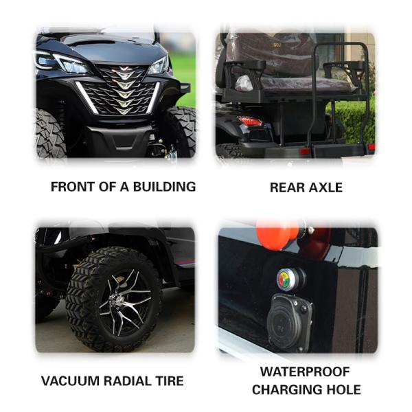 Electric Golf Cart Batteries Trolley Bags and Equipped Standing Postion of Tail Caddie