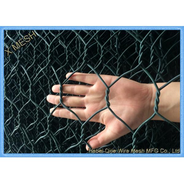 ASTM A 975 ПВХ с покрытием Gabion Baskets Двойная витая тканая сетка Fit Riverbank