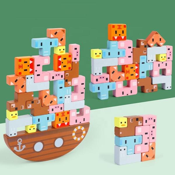 Children'S Wooden Montessori Toys Intelligence Building Blocks Early Education