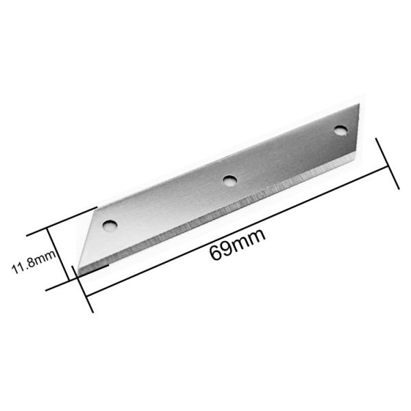 Нож для резки из нержавеющей стали с высоким содержанием углерода для картофельной обработки пищевых продуктов 106x19x0.4 мм