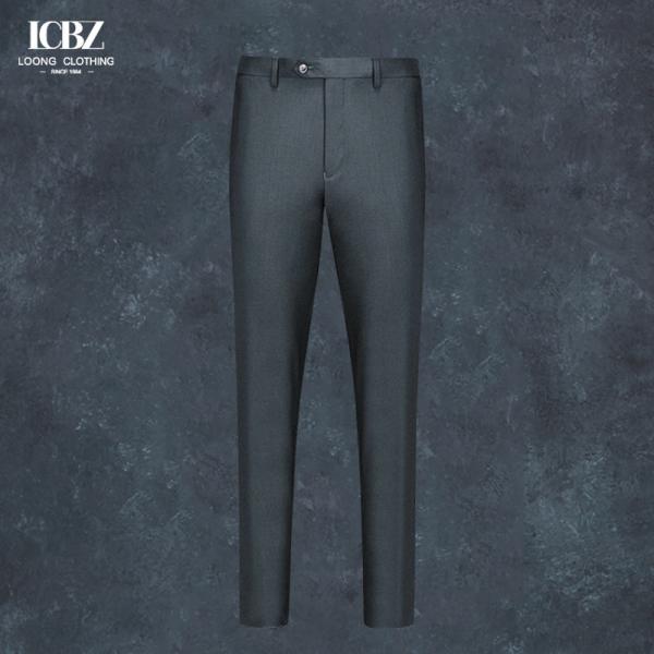 100% de lã calças de homem Negócios Calças de fato preto Slim Casual vestido reto Calças Calças