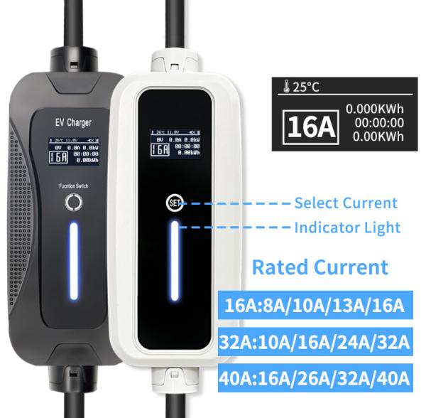 Level 2 Ev Charger Ac Station 3.5kw 7kw 10kw 16A 32A 40A Home Charger Station For Tesla