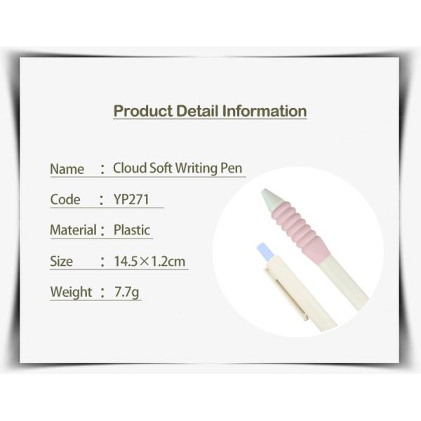 Sponge Grip Plastic Neutral Pen 0.5mm Simple Design Press Signature Pen