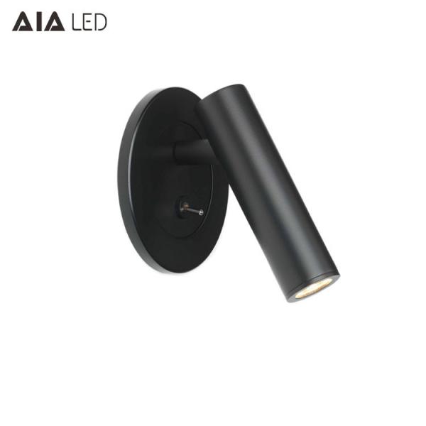 Surface mounted interior round LED reading wall lamp & led bed board reading lamp for hotel