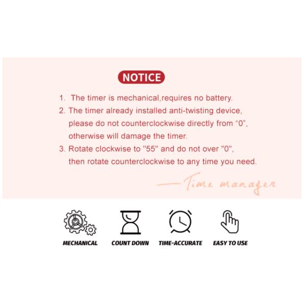 Kingda Monster Cute Kitchen Timer Battery Powered 60 Minute