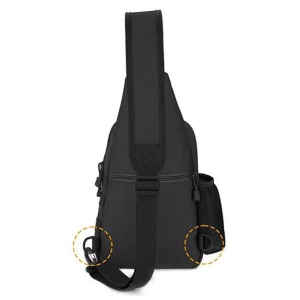 Outdoor Sport Travel Waterproof Oxford Sling Shoulder Bag Chest Bag