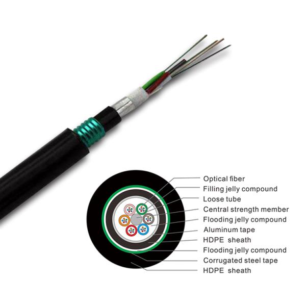 Armoured Optical Fiber Cable 96core GYTA53 Underground Fiber Cable