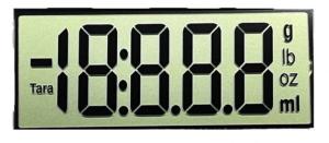 Black Background VDD 2.9V Positive LCD Display For Instrument