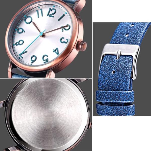 Quartz Movement Ladies Leather Watch Vogue 30m Life Waterproof Small Leather Watch