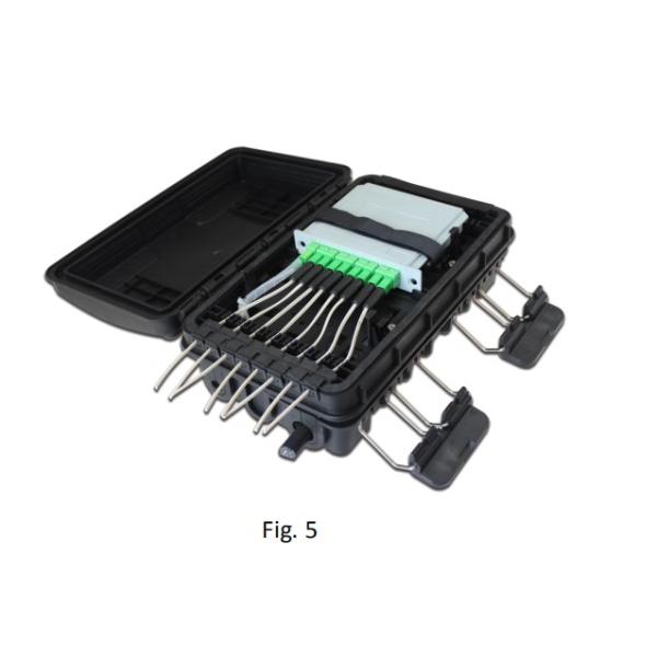 Коробка распределения Splitter волокна PLC IP65 1x8 LGX