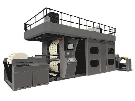 6 Colour Flexographic Printing Press 200m/Min 11KW With PLC Control System