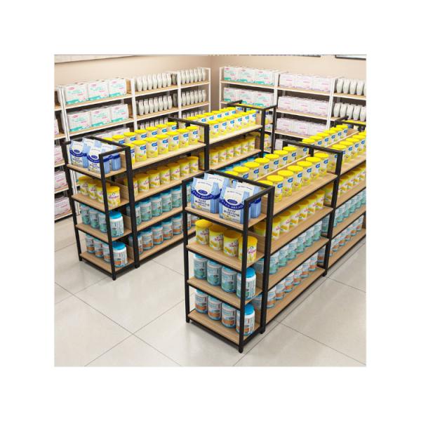 Divided Storage Stand Box for Custom Display Stand Modern Miniso Wood Display Rack