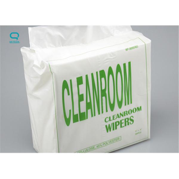 0609 Highly Absorbent Presaturated Cleanroom Wipes , Lint Free Polyester Wipes For Cleanroom