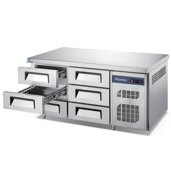 Restaurant Commercial Undercounter Freezer 350W Multiscene Silver Color