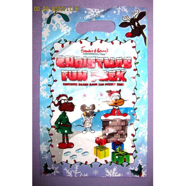 OEM Imprinted Plastic Retail Bags For Board Game , Puzzle Book