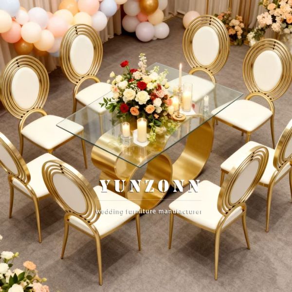 Hot Sell High Quality Metal Stainless Steel Dining Table Panel and Chairs for Restaurant