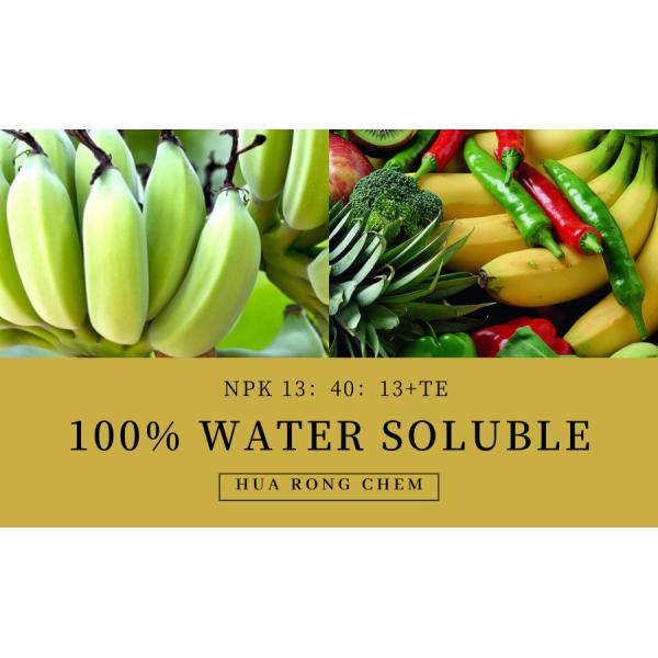 Yellow High Nitrogen Compound NPK Water Soluble Fertilizers 30 10 10 TE For Vegetables