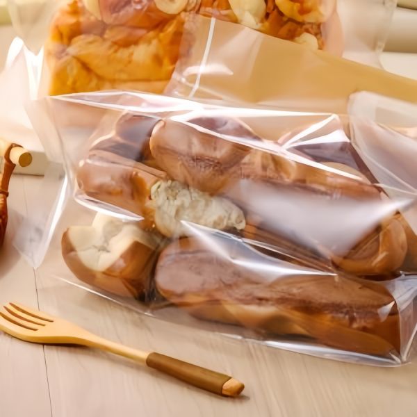 Transparent Custom Bakery Packaging Bag Plastic Portable For Homemade Bread