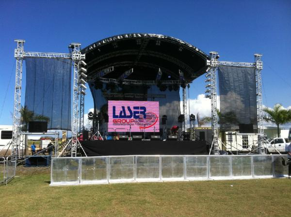 Indoor Outdoor Events Light Truss 387mm Silver Square Spigot Truss