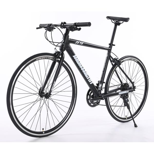 GOMID Alloy Road Custom Bicycle 700c Hybrid Road Bike With Simulated Carbon Fiber Frame