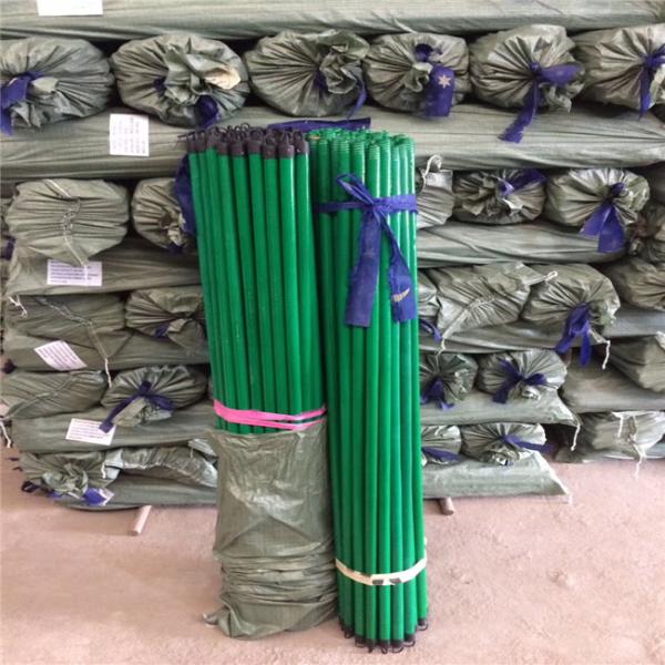 Press Straight PVC Coated 2.0cm Wooden Mop Handles