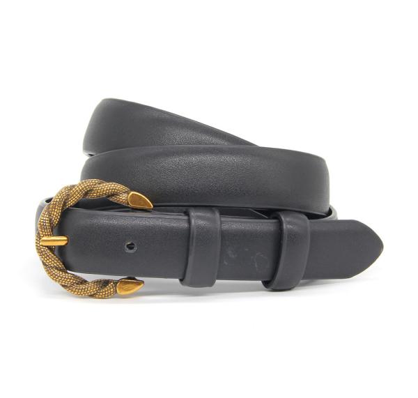 Snake Buckle Ladies Split Leather Belt For Pants Dresses Shorts