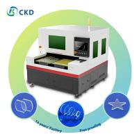 Máquina de corte a laser de vidro CNC de 30-90W com controlo HTI Vidro azul de corte duplo ≤ 19 mm