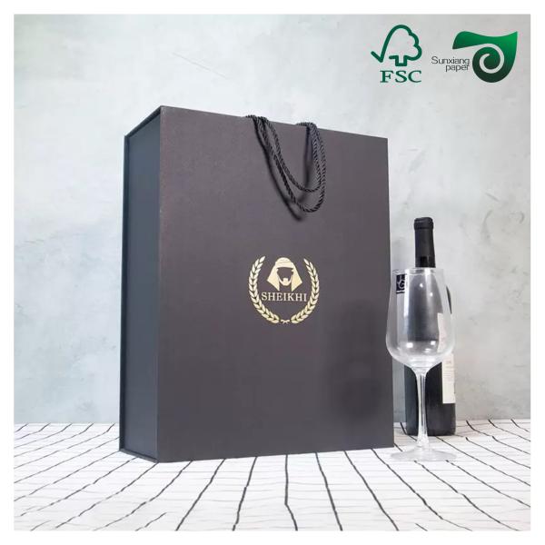 400gsm 300gsm FSC Odourless Cardboard Paper Black 700mm 1000mm For Wine Boxes