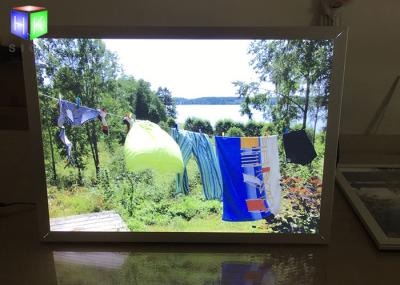 Front Load Easy Open Led Snap Frame Light Box 24 X 36 Inches Silver Metal Frame