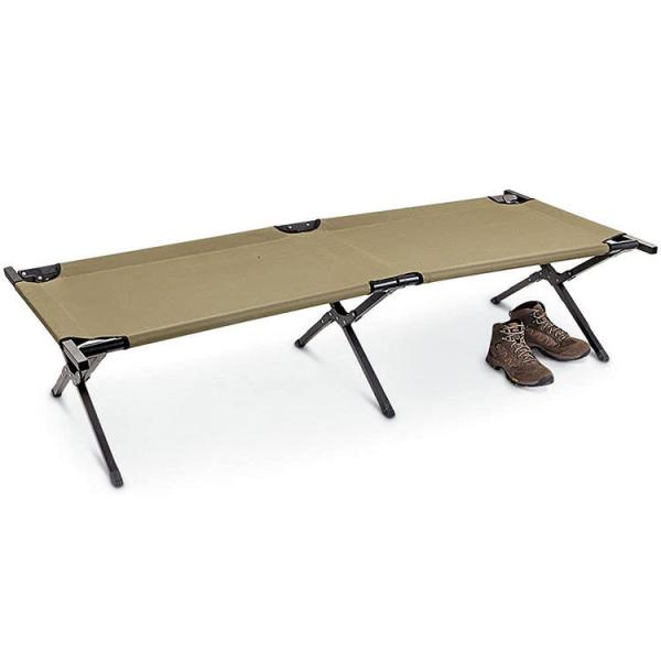 Outdoor Sports Hiking Camping Cheap Metal Folding Bed Aluminum Camping Bed Metal Outdoor Bed