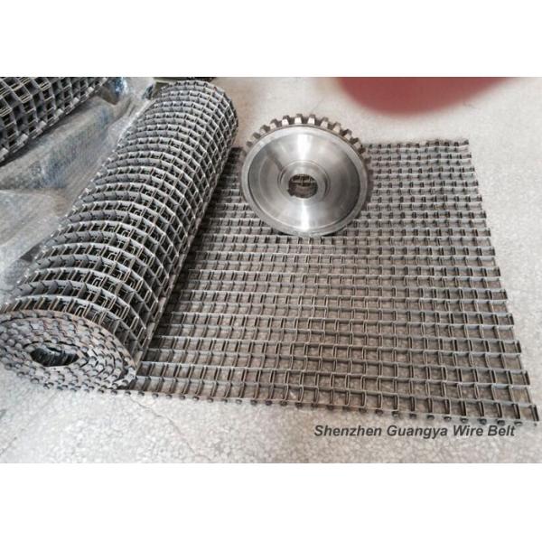 SS316 27.3mm Rod Honeycomb Conveyor Belt ANSI For Food Processing