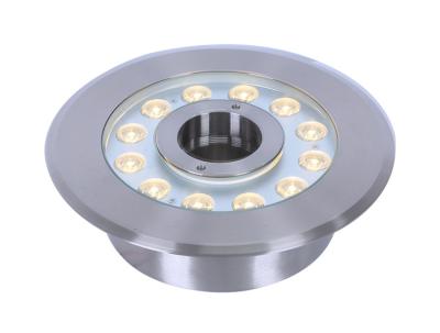 RGB Recessed Underwater LED Lights / Waterproof LED Pool Light For Fountains