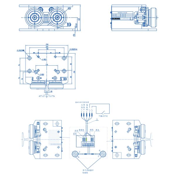Diameter Of Roller 90 Roller Clamp Elevator Spares Rated Speed ≤6m/S