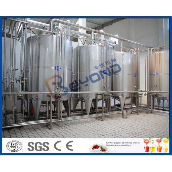 Full Auto Milk Manufacturing Plant , Yoghurt Processing Line Yogurt Making Machine