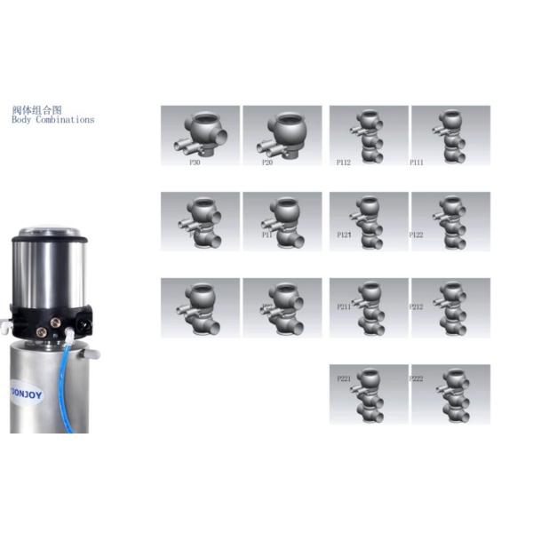 Сварка E-C DN100 SS316L Двухседельный клапан Mixproof