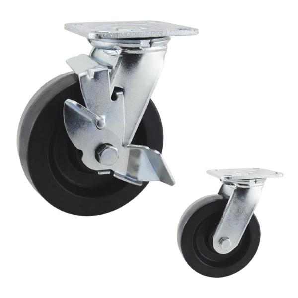 Roulettes résistantes d'ISO9001 200mm résistantes à la chaleur avec le roulement à rouleaux