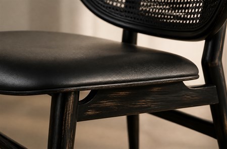 Curved Back Dining Chair  CYC-029-BLK