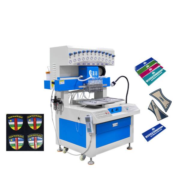 12 Colors Silicone Label Dripping Machine for Making PVC 2D 3D Trademark Logo Patch