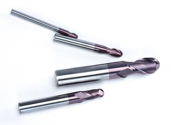 Tungsten Carbide WF25 Ball Nose Milling Cutter 2 Flutes