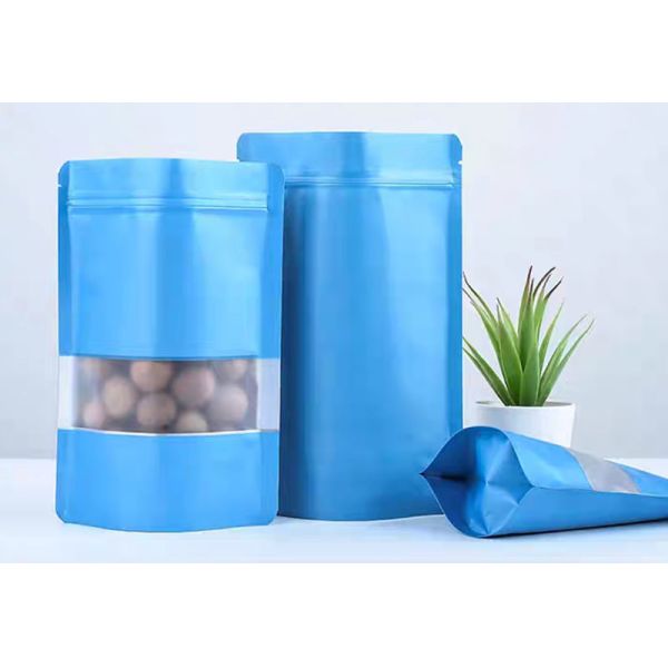 Colorful Zipper Aluminium Foil Stand Up Pouch Metalized Polyester Pouches