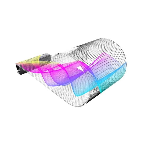 Flexible Design LED Transparent Film Screen with 100000hours Life Span and 200W/m2 Average Power