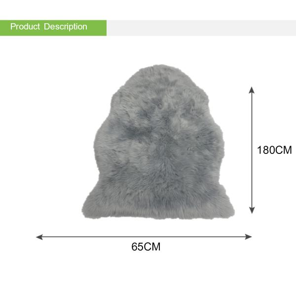 Modern Lambwool Faux Fur Seat Cushion Long Pile For Chair