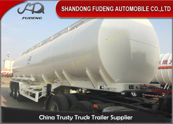 3 Axles 50CBM Fuel Tanker Semi Trailers Customized carbon steel tanker trailers