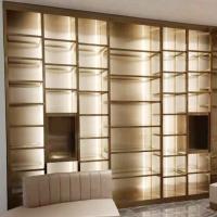 Flower Bookshelf Partition Wall Stainless Large Bookshelf Room Divider