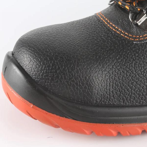 Steel Toe / Steel Plate Mens Genuine Leather Shoes Heavy Duty Winter Boots Slip Resistant