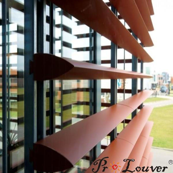 Aluminum Aerobrise sun louvers, Aerobrise 100/150 louver blades