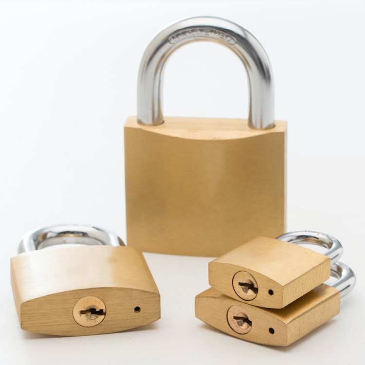 Thick High Security Padlock Durable Brass Pad Locks High Precision