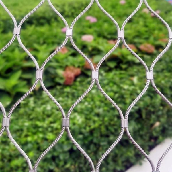 304 316L High Strength Decorative Hand-Woven Stainless Steel Wire Rope Mesh For Safety Mesh