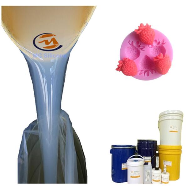 Long Shelf Life 10 Shore A Platinum Silicone Rubber for Strawberry Gummy Silicone Mold 7000-9000 cps Viscosity