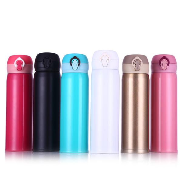 Easy Opening Design 500ml Stainless Steel Water Bottle 304 18/8 SS Material
